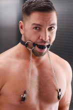 Load image into Gallery viewer, Super Hot Ball Gag with Nipple Clips