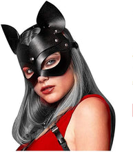 Load image into Gallery viewer, Super Hot Black Cat BDSM Bondage Cosplay Mask