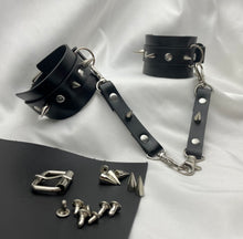 Load image into Gallery viewer, Super Hot Silver Spike BDSM Handcuffs for Bedroom Sex Play