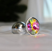 Load image into Gallery viewer, Rainbow Gem Butt Plug.