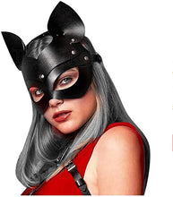 Load image into Gallery viewer, Super Hot Black Cat BDSM Bondage Cosplay Mask

